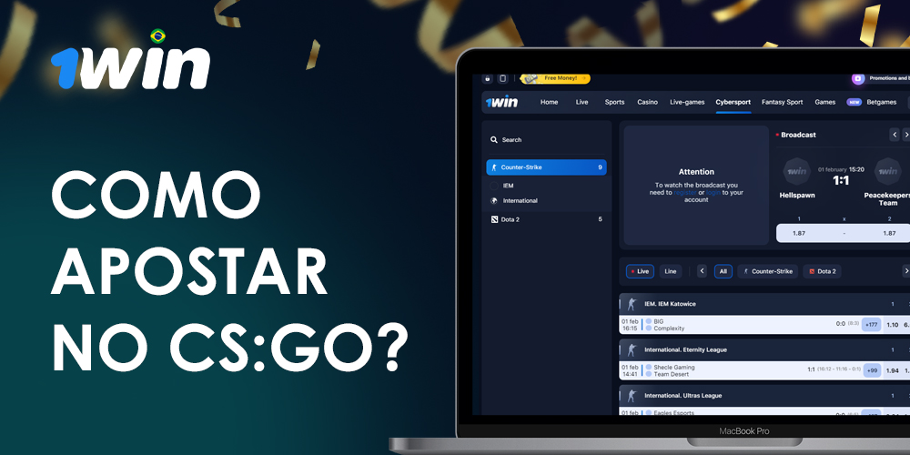 Guia prático sobre como fazer suas apostas em CS:GO na plataforma da 1Win