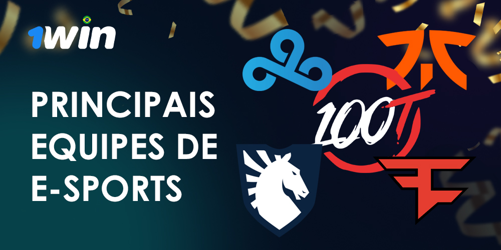 Os principais times de e-sports disponíveis para apostas na 1Win