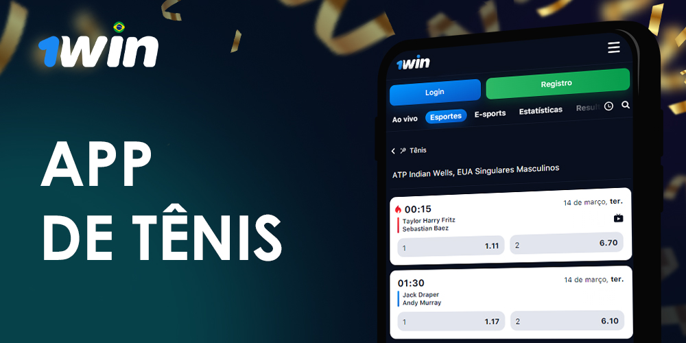 Como os fãs brasileiros de tênis podem começar a apostar na 1Win.