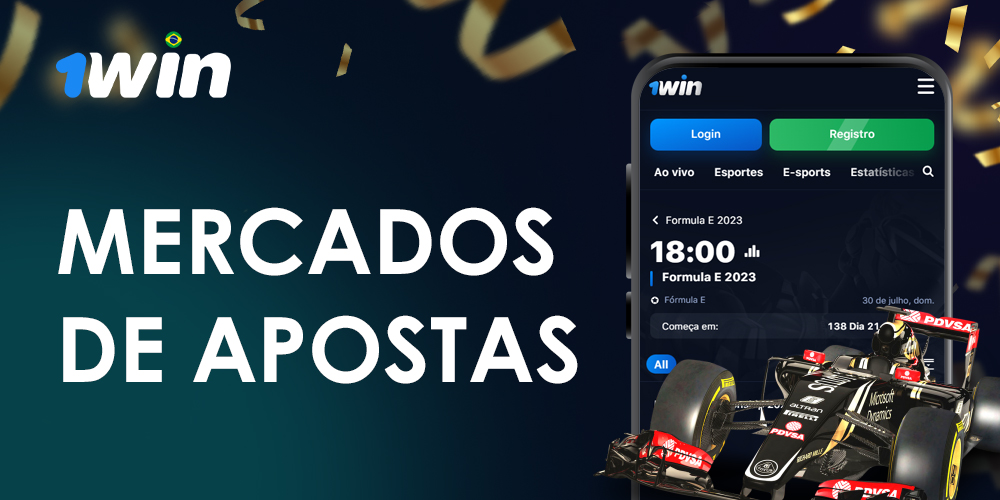 Diversas opções de apostas disponíveis na 1Win para admiradores da Fórmula 1.