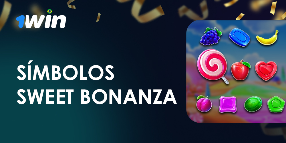 Conheça todos os símbolos e seus significados em Sweet Bonanza dentro da 1Win.