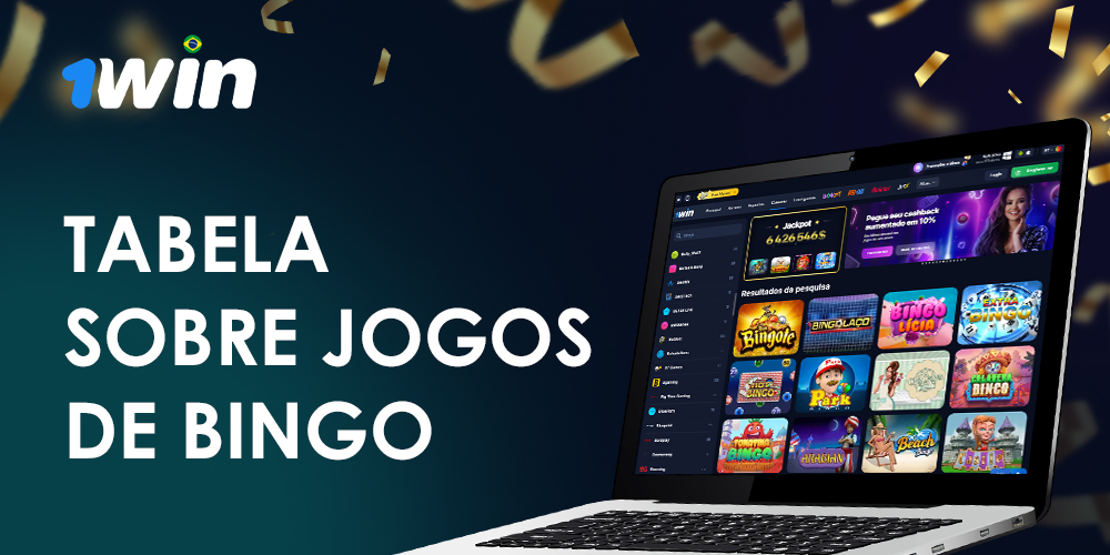 Catálogo de diferentes tipos de bingo disponíveis para apostas na 1win